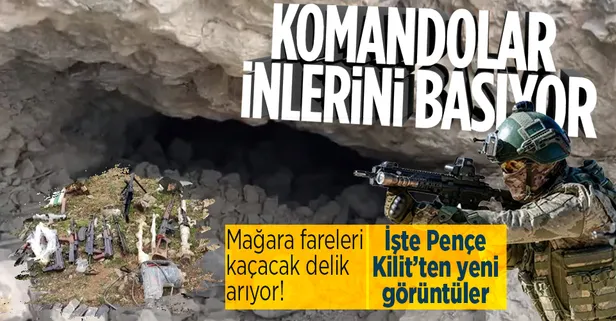 Son dakika: Pençe-Kilit Harekatı'nda yeni görüntüler! Komandolar inlerini basıyor...