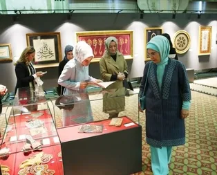 Erdoğan ailesinden anlamlı sergiye destek