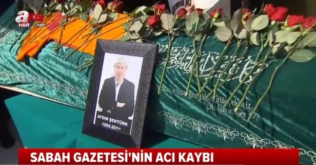 Gazeteci Aydın Şentürk'e veda