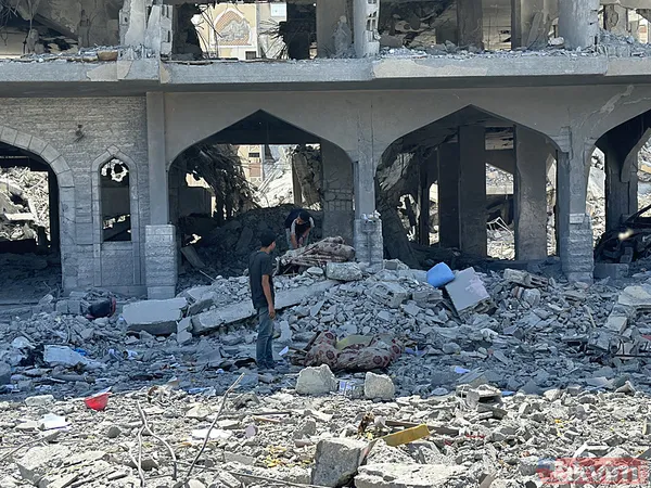 Han Yunus'tan geri acı kaldı! Soykırımcı İsrail Gazze'deki yıkımı böyle görüntülendi - 25