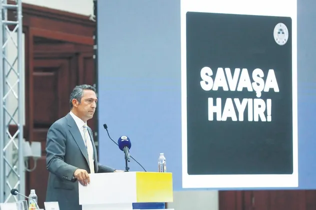 Fenerbahçe Kulübü Başkanı Ali Koç Yüksek Divan Kurulu toplantısında konuştu : Ukrayna’dan özür dilemeyeceğiz