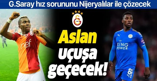 Galatasaray ‘hız sorunu’nu Kelechi Iheanacho ve Henry Onyekuru ile çözecek