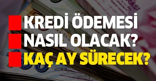 4 farklı seçenek ön plana çıkıyor! Kredi destek paketleri taksit ödemeleri nasıl olacak? 6 ay süreyle...