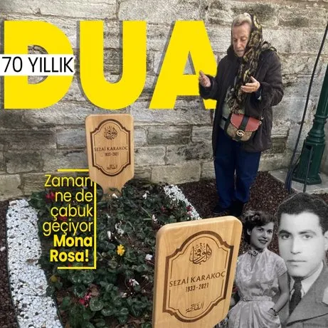 Aşkından Monna Rosa şiirini yazdığı Muazzez Akkaya Sezai Karakoç’un mezarını ziyaret etti!