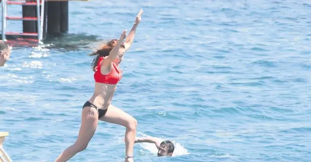 Seda Güven Bodrum’da stres attı