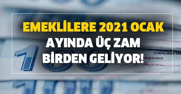 Emekliye Ocak ayında yapılacak zam için bekleyiş başladı! Üç zam birden...