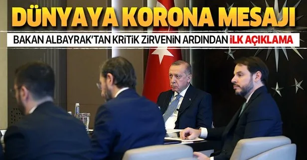 Son dakika: Hazine ve Maliye Bakanı Berat Albayrak’tan G-20 sonrası önemli açıklama