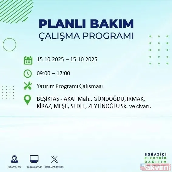İstanbul Avrupa Yakası Karanlığa Bürünecek! 21 İlçede 9 Saatlik Elektrik Kesintisi - 14