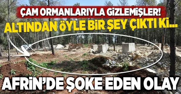 Afrin'de 1000 kişilik yeraltı karargahı