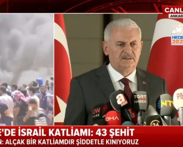 Yıldırım: ABD insanlık suçuna ortak oldu