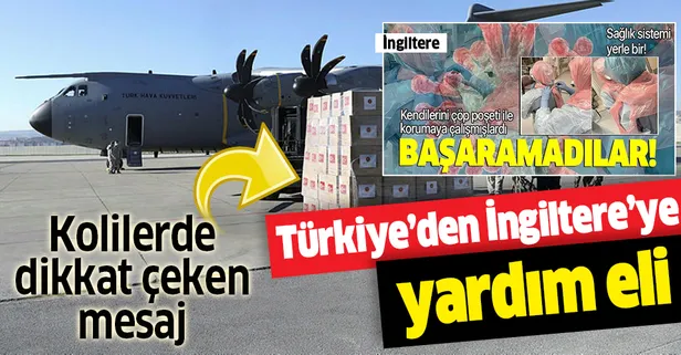 Türkiye'den İngiltere'ye koronaya karşı yardım eli