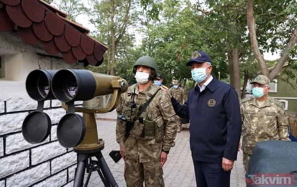 SON DAKİKA: Milli Savunma Bakanı Akar komutanlarla Edirne'de! Yunanistan'a sert mesaj - 16