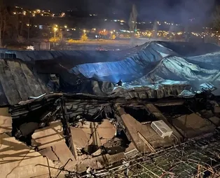 Kayseri’de madeni yağ deposu küle döndü