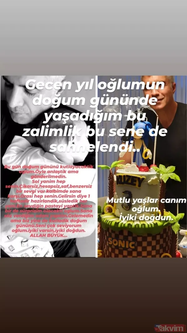 Özcan Deniz “Tek suçun benim oğlum olman” deyip Kuzey’in doğum gününde isyan etti! Feyza Aktan oğlunu alıp gidince... - 4