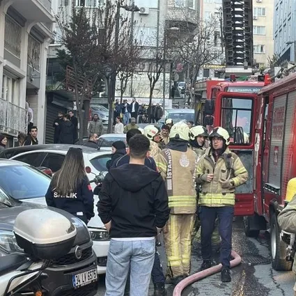 Şişli’de otelin giriş katında yangın çıktı