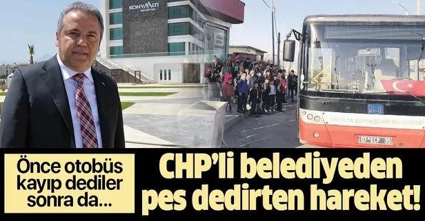 CHP’li Antalya Büyükşehir Belediyesi Şırnak’a hediye ettiği otobüsü geri istedi