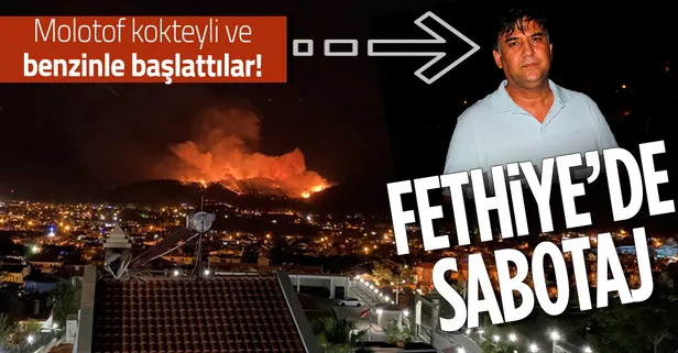 Son dakika: Muğla Fethiye'de orman yangını! Sabotaj şüphesi