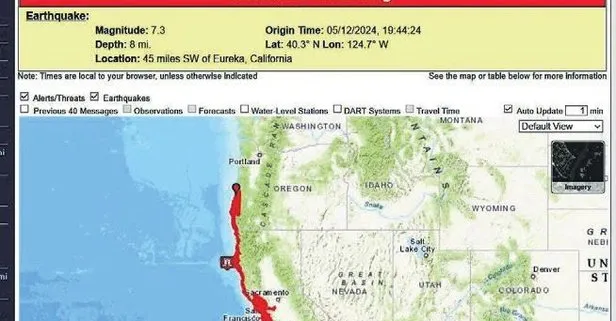 Kaliforniya’da 7’lik deprem! Tsunami uyarısı yapıldı