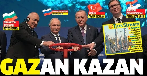 Başkan Erdoğan dünya liderlerinin katılımıyla TürkAkım’ın vanasını açtı!