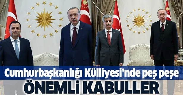 Son dakika: Başkan Erdoğan’dan Külliye’de peş peşe önemli kabuller