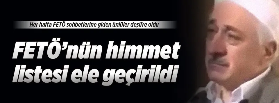 FETÖ'cü ünlü isimlerin listesi!