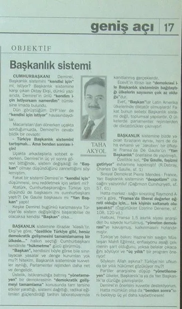 baskanlik sistemi ve kullanisli