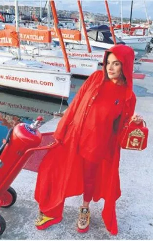 Seda Güven kırmızılara büründü