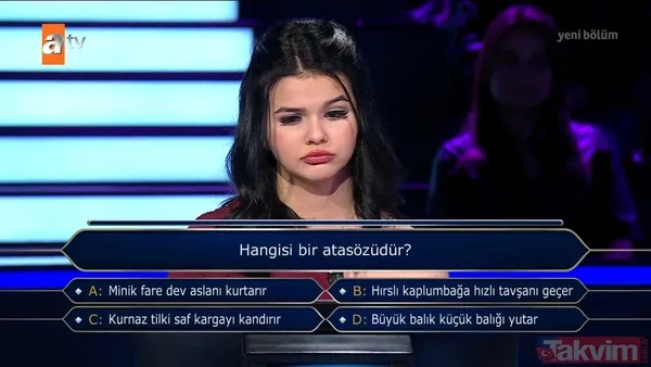 22 Ocak Kim Milyoner Olmak İster son bölüm izle! Ters köşe oldu! 100 bin TL’lik pişmanlık ekrana kilitledi! Herkesi şaşkına çevirdi - 12