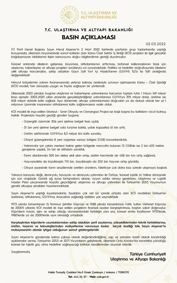 ulastirma-ve-altyapi-bakanligindan-kamu-ozel-sektor-is-birligi-koi-projelerini-hedef-alan-meral-aksenere-yanit-1646234606313.jpeg Ulaştırma ve Altyapı Bakanlığından Kamu-Özel Sektör İş Birliği (KÖİ) projelerini hedef alan Meral Akşener’e yanıt!-2