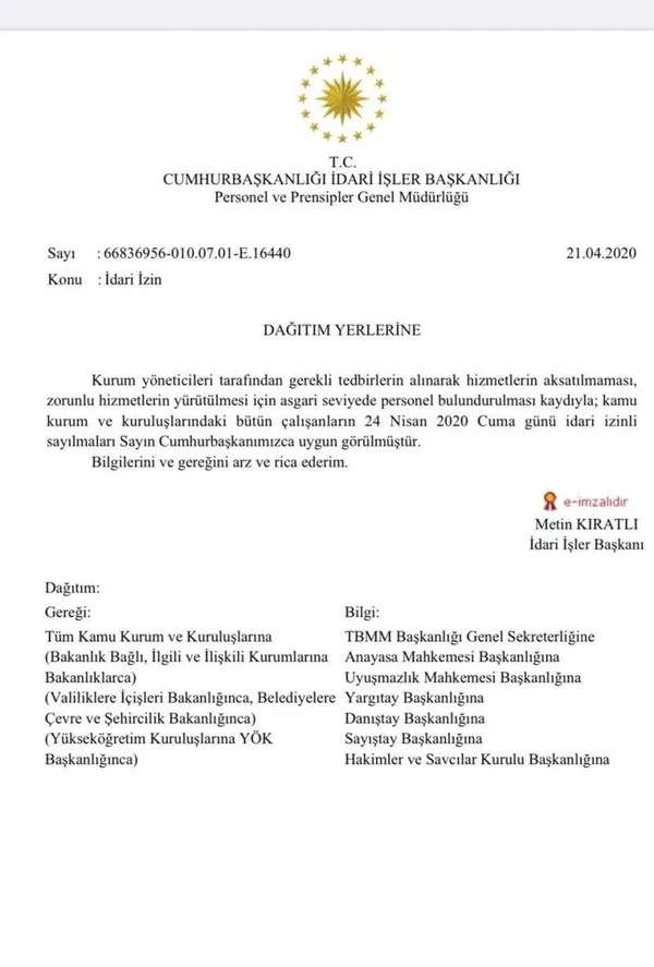 24-nisanda-calisanlar-ne-olacak-kamu-calisanlari-idari-izinli-mi-sayilacak-ozel-sektor-izinli-mi-1587479375560.jpg 24 Nisan’da çalışanlar ne olacak? Kamu çalışanları idari izinli mi sayılacak? Özel sektör izinli mi?-1