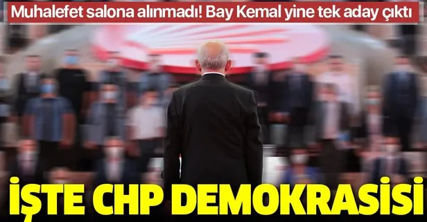 Son dakika: İşte CHP demokrasisi: Kemal Kılıçdaroğlu tek aday olarak gösterildi