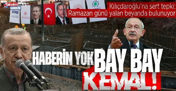 Başkan Erdoğan’dan Kemal Kılıçdaroğlu’na 1 milyon konut tepkisi: Haberin yok Bay Bay Kemal