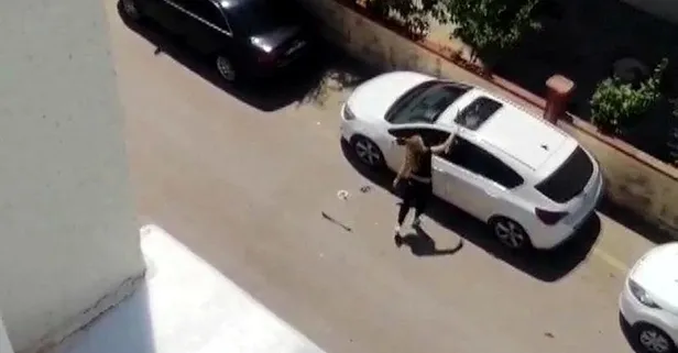 Antalya’da demir çubuklu kadın dehşet saçtı!