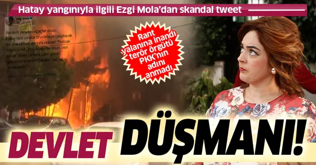 Son dakika: Hatay yangınıyla ilgili paylaşım yapan Ezgi Mola'ya tepki yağdı: Asıl faili koruyucu bir söylem