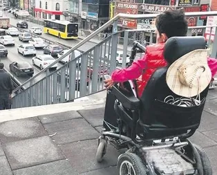 Beşyol metrobüs durağında engelli vatandaşların çilesi devam ediyor!