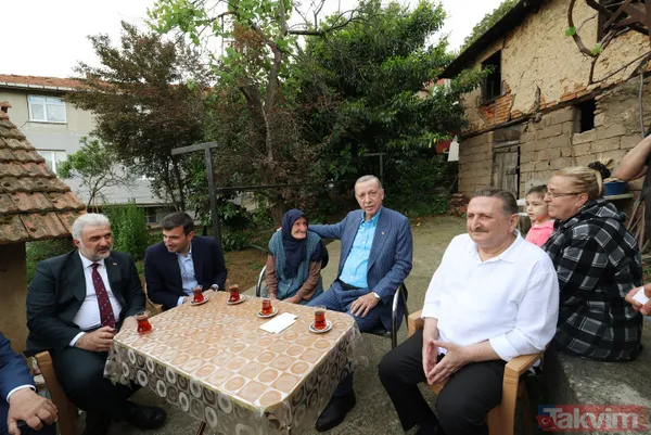 Vefalı lider! Başkan Erdoğan 85 yaşındaki eski komşusu Binnaz Baloğlu'nu ziyaret edip hayır duasını aldı - 3