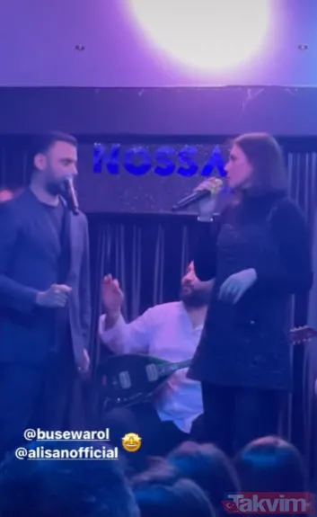 Buse Varol eşi Alişan'ın tahtına göz dikti! Alişan'ın elinden mikrofonu kaptığı gibi kendini sahneye attı sosyal medya ikiye bölündü - 5