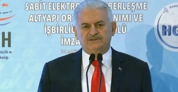 Başbakan Binali Yıldırım Fiber Optik Ortak Kullanım programında konuştu