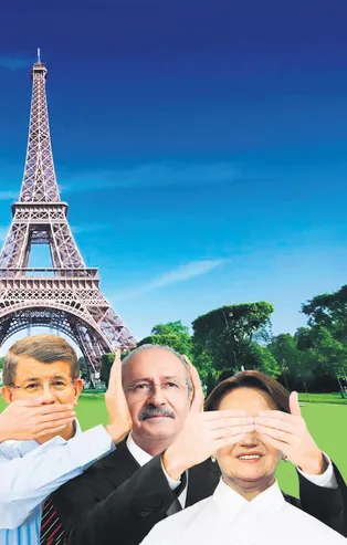 Muhalefet, İslam'ı ve Başkan Erdoğan'ı hedef alan Macron ile Charlie Hebdo'ya sessiz kaldı!