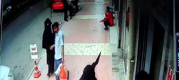 Elazığ’da pompalı saldırı anı kamerada