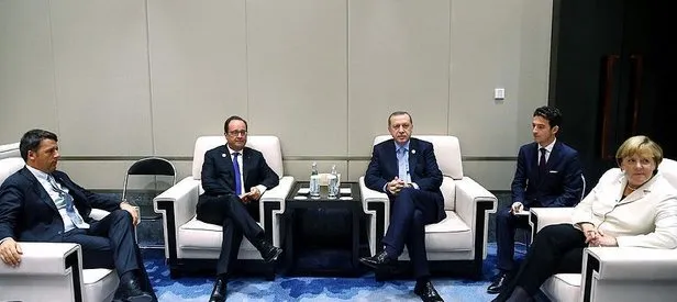 Cumhurbaşkanı Erdoğan 4’lü zirvede