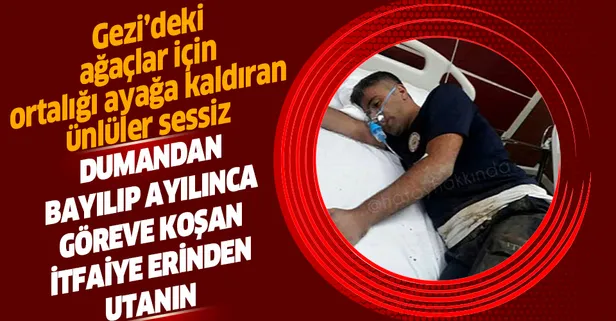 Hatay'daki yangını söndürmeye çalışırken bayılan itfaiye eri bir gece hastanede kaldıktan sonra görevinin başına koştu