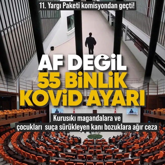 11. Yargı Paketi Adalet Komisyonu’ndan geçti! 55 bin mahkuma 3 yıl erken tahliye