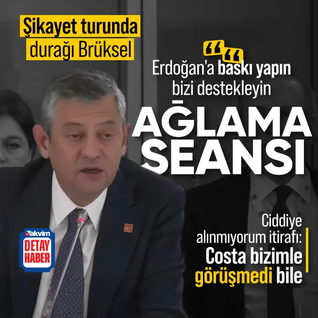 Özgür Özel yine şikayet turunda! Brükselde Başkan Erdoğanı hedef aldı