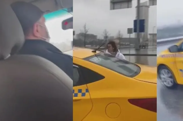 Bağcılar'da "kısa mesafe" tartışması kamerada! Taksici küfür ederek kadınları araçtan indirdi