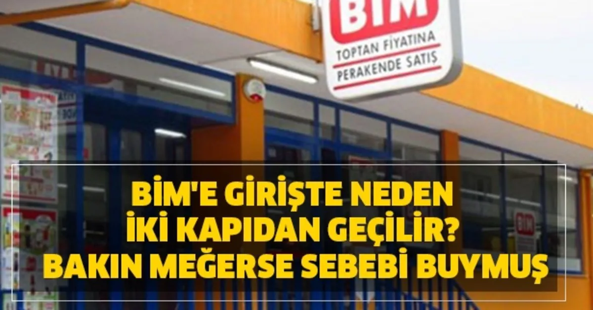 bim e giriste neden iki kapidan gecilir bakin megerse sebebi buymus takvim
