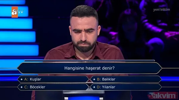 Kenan İmirzalıoğlu'nun sunduğu Kim Milyoner Olmak İster'de geceye damga vuran yarışmacı! Soruyu bilemeyince çekip gitti - 32