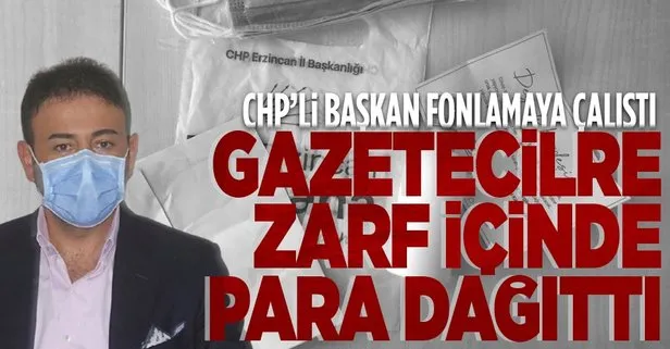 CHP’li Beşiktaş Belediye Başkanı Rıza Akpolat gazetecilere zarf içinde 500 TL dağıttı