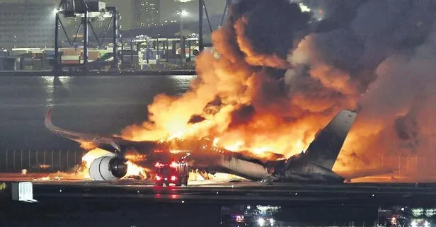 Japonya’da uçak kazası: Bir yolcu uçağının 5 mürettebat kurtarılamadı