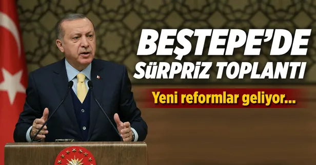 Beştepe'de sürpriz toplantı